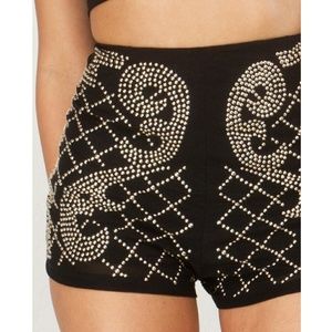 Studded Akira shorts sz small